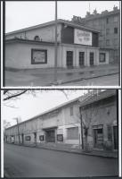 cca 1973 Budapest, 13 db mozi utcai portálja, korabeli vintage negatívokról készült mai nagyítás, 13...