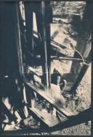 cca 1974 Tóth István (?-?): ,,És azután elmentek az emberek" képsorozat I-V., 5 db vintage alko...