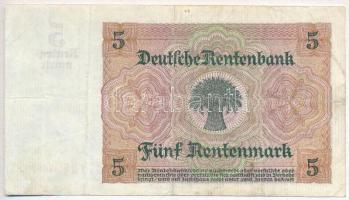 Németország / Weimari Köztársaság 1926. 5M 8 jegyű sorszámmal T:III,III-
Germany / Weimar Republic ...