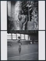 cca 1979 Jóleső emlékek, 13 db szolidan erotikus fénykép, vintage negatívokról készült mai nagyítások, 15x10 cm / 13 erotic photos, 15x10 cm