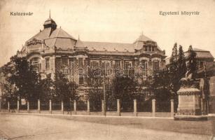 Kolozsvár, Cluj; Egyetemi könyvtár / university library (fa)