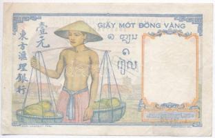 Francia Indokína 1946. 1P T:III
French Indo-China 1946. 1 Piastre C:F
Krause 54c