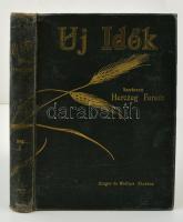 1942 Uj Idők hetilap. Szerk.: Herczeg Ferenc, XLVIII. 1-26. számok, fél évfolyam. Bp., Singer és Wolfner, 780 p. Kiadói kopotttas aranyozott egészvászon-kötés, kissé laza fűzéssel.