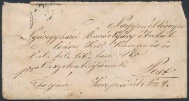 1868-1873 Nyári Paulina 2 db leve apjának, Báró Nyáry Antal belső titkos tanácsosnak, családi ügyekb...