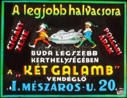 cca 1946 Fekete György (1904-1990) budapesti fényképész reklámgrafikái különféle szolgáltatásokról, ...