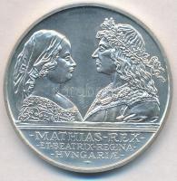 1990. 500Ft Ag "Mátyás király / Beatrix" T:BU Adamo EM113