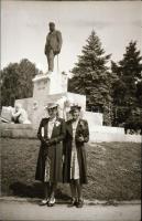 cca 1935 Tisza István és Tisza Lajos emlékműveiről készült 2 db vintage negatív felvétel, 9x6 cm