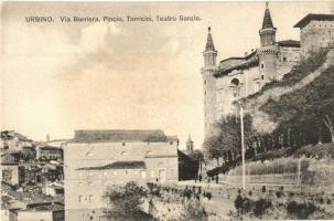 Urbino, Via Barriera, Pincio, Teatro Sanzio (fl)