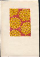 Gaál jelzéssel: Minta tervek  (3 db). Tempera, papír, 8×11-15×11 cm