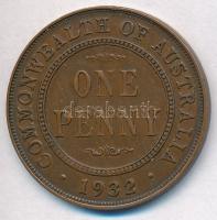 Ausztrália 1932. 1p Br "V. György" T:2,2-
Australia 1932. 1 Penny Br "George V"...
