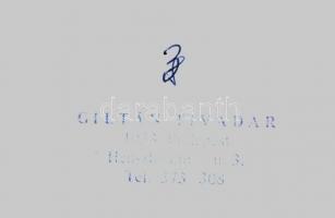 cca 1973 Giltán Tivadar: Papír madár, pecséttel jelzett vintage fotóművészeti alkotás, 40x30 cm