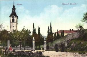 Fiume - 4 db RÉGI városképes lap, vegyes minőség / 4 pre-1945 town-view postcards, Grand Hotel Europ...