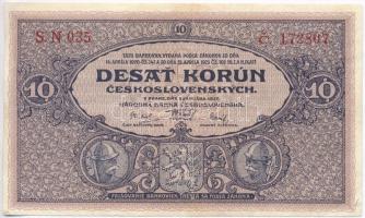 Csehszlovákia 1927. 10K T:III
Czechoslovakia 1927. 10 Korun C:F
Krause 20