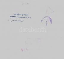 1955 Belházy Dezső: Fehér portré, feliratozott vintage fotóművészeti alkotás, 40x30 cm