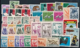 Állat motívum 41 klf bélyeg az 1950-1970-es évekből, Animals 41 stamps