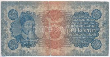 Csehszlovákia 1921. 5K T:III- Czechoslovakia 1921. 5 Korun C:VG Krause 15