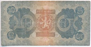 Csehszlovákia 1921. 5K T:III-
Czechoslovakia 1921. 5 Korun C:VG
Krause 15