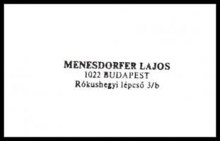 cca 1979 Menesdorfer Lajos pecséttel jelzett vintage fotóművészeti alkotása, 40x30 cm