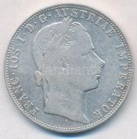 Ausztria 1858A 1Fl Ag "Ferenc József" T:2- Austria 1858A 1 Florin Ag "Franz Joseph" C:VF