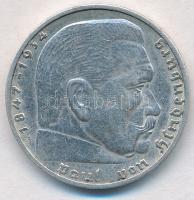 Német 3. Birodalom 1937A 2M Ag "Hindenburg" T:2  German Third Reich 1937A 2 Mark Ag "Hindenburg" C:XF