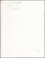 cca 1973 Zsigri Oszkár (1933-?) budapesti fotóművész hagyatékából 2 db vintage fotóművészeti alkotás...