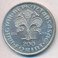 1978. 200Ft Ag "Az első magyar aranyforint" T:BU Adamo EM56