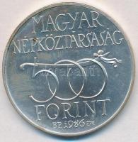 1986. 500Ft Ag "Budavár visszavétele 1686" T:BU 
Adamo EM97