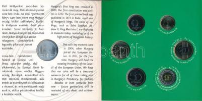 2011. 5Ft-200Ft 6klf darabos forgalmi érme sor + 3000Ft Ag "Az Európai Unió Tanácsának magyar e...