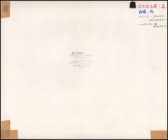 cca 1980 Wojcieck Prazmowski (Poland): Jewish cemetery", pecséttel jelzett, vintage fotóművésze...