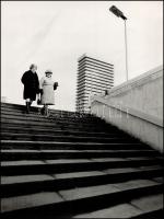 Budapest, 6 db nagyméretű vintage városkép, 27x30 cm és 40x30 cm között