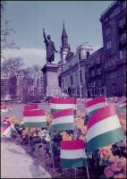 Budapest, 6 db nagyméretű vintage városkép, 27x30 cm és 40x30 cm között