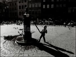 Budapest, 6 db nagyméretű vintage városkép, 27x30 cm és 40x30 cm között