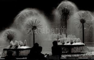 Budapest, 6 db nagyméretű vintage városkép, 27x30 cm és 40x30 cm között