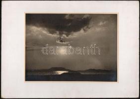 Balatoni vintage fotók, 6 db - részben feliratozott - fénykép, 17x23 cm és 40x30 cm között