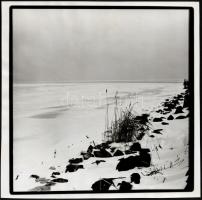 Balatoni vintage fotók, 6 db - részben feliratozott - fénykép, 17x23 cm és 40x30 cm között