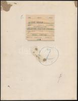 1940 Gisser Gyula (1901-1986): Férfi portré, feliratozott vintage fotóművészeti alkotás, 34x26,5 cm