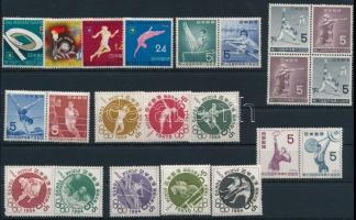 1958-1963 Sport 22 stamps, 1958-1963 Sport motívum 22 db bélyeg