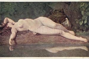 15 db RÉGI erotikus művész motívumlap / 15 pre-1945 erotic art motive postcards