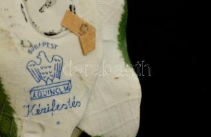 Aquincumi sárga rózsa párban ( 2db), kézzel festett, jelzett, hibátlan, 5×5 cm (2×)