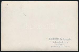 cca 1920-1930 BSE női tornászainak fotói, 8 db, három pecséttel jelzett, Bp., Schäffer Gy. Fotószalo...