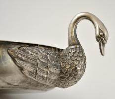 Fagylatos kanál, hattyús tál, diótörő, h:15, 21 cm, 27×18 cm