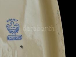 Aquincumi fésülködő akt, kézzel festett, jelzett, hibátlan, m:22 cm