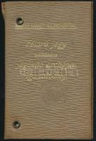 1914-1917 Magyar Királyi Államvasutak féláru-jegy váltására jogosító arcképes igazolvány, fővárosi számvevőségi főtiszt részére, fényképpel, aláírással, bőr tokban.