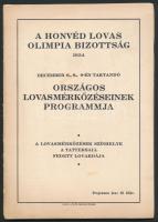 1934 Honvéd Lovas Olimpia Bizottság országos lovasmérkőzéseinek programja, 28. p.