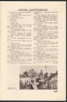 1932 Bp., A Magyar Fürdőélet II. évfolyamának 11. száma, fotókkal, illusztrációkkal