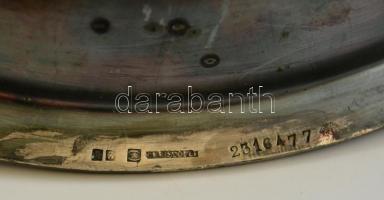 Cristofle ezüstözött edény, jelzett, 41×30 cm