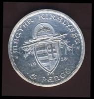 1938. 5P Ag "Szt.István" T:2+