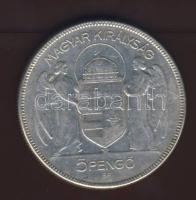 1930. 5P Ag "Horthy jobbra" T:3