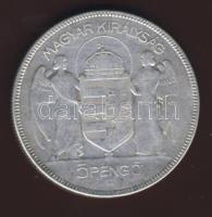 1930. 5P Ag "Horthy jobbra" T:3