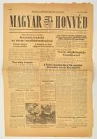 1956 Magyar Honvéd, a Magyar Honvédség lapja, 1. évfolyam 9. szám, november 21., benne érdekes hírek, kissé viseltes állapotban